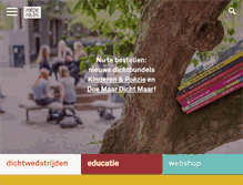 Tablet Screenshot of poeziepaleis.nl
